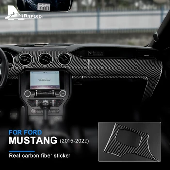 Стикер за Ford Mustang 2015-2022 с с особено право на Задвижване и лявата ръка, Задвижвани От Въглеродни Влакна Таблото на Автомобила интериор на таблото