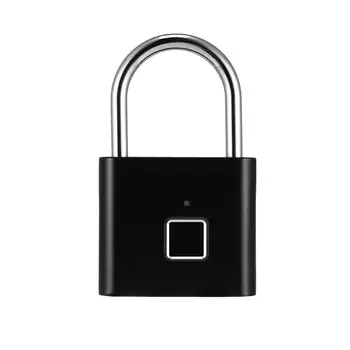 USB Акумулаторна батерия водоустойчив умен заключване с пръстов отпечатък, окачени за заключване против кражба врати за сигурност, чанта за съхранение на багаж