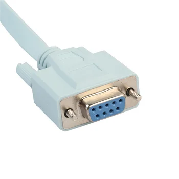 Конзола-USB Кабел RJ-45 Cat5 Ethernet към Rs232 DB9 COM Порт Сериен Женски Разсрочване на Рутери Мрежови Адаптер Кабел 1,8 М