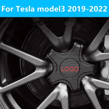 За Tesla model3 2019-2022 ступица колелата на автомобила Декоративни панел за Декорация центъра на главината на колелото капачка Външно боядисване на автомобилни аксесоари