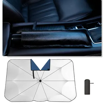 Универсален слънцезащитен крем за предното стъкло на автомобила, авто козирка, слънцезащитни и топлоизолационна козирка, аксесоари за сенници с V-образно деколте