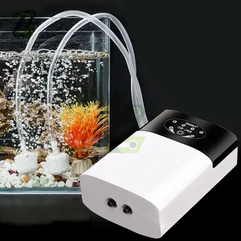 Кислороден помпа, Въздушен компресор USB зареждане 2600 mah Преносим безшумен кислороден помпа аквариумный кислороден помпа