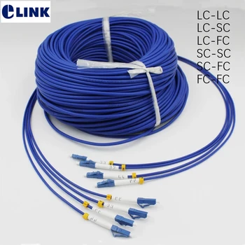 250mtr 4-турция патчкорды от бронированного влакно SM, SC, LC ФК ST UPC APC Однорежимный 4-fiber свързване на кабел от бронированного оптични влакна ELINK ftth