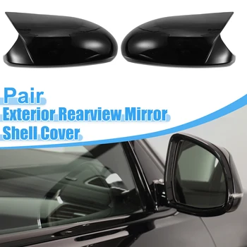 uxcell Автомобили Тампон върху Външно огледало за обратно виждане с опакото на самозалепваща повърхност Подходящи за BMW 325i - Опаковка от 2 Ярки черни